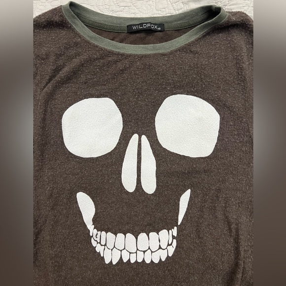 Wildfox “Skull Face” Baggy Jumper - Picture 3 of 3